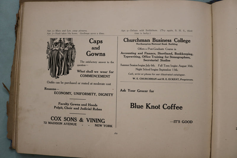 1915 THE RECHAUFFE EASTON HIGH SCHOOL YEARBOOK - EASTON, PENNSYLVANIA - YB 3546