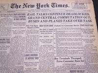 1951 FEBRUARY 5 NEW YORK TIMES - RAIL TALKS DEADLOCKED - NT 4281