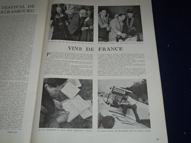 1948 FRANCE ILLUSTRATION FRENCH MAGAZINE LOT OF 18 DIFFERENT - PHOTOS - O 503