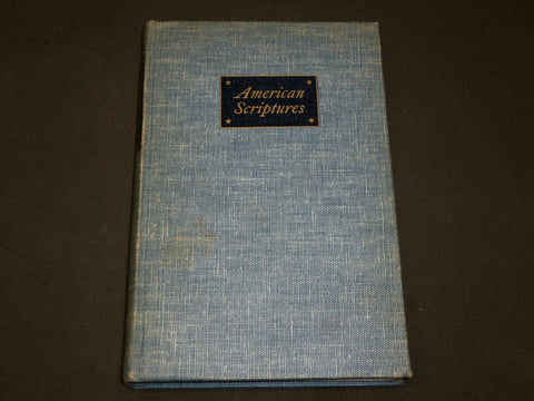1946 AMERICNA SCRIPTURES BOOK BY CARL VAN DOREN AND CARL CARMER - KD 6087