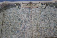 1939 THE REACHES OF NEW YORK CITY FOLDING MAP - K 3207