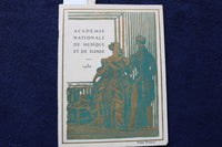 1930 ACADEMIE NATIONALE DE MUSIQUE ET DE DANSE-ENGLISH/FRENCH-SOFTCOVER - K 1526
