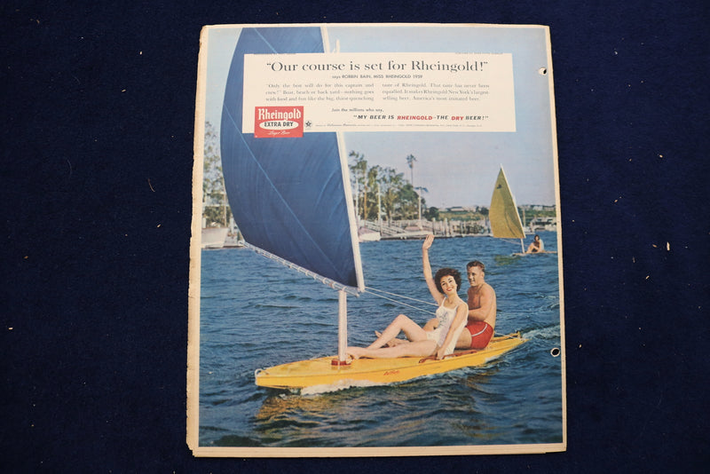 1959 JULY 19 NY MIRROR MAGAZINE - MONIQUE VAN VOOREN COVER - E 22225