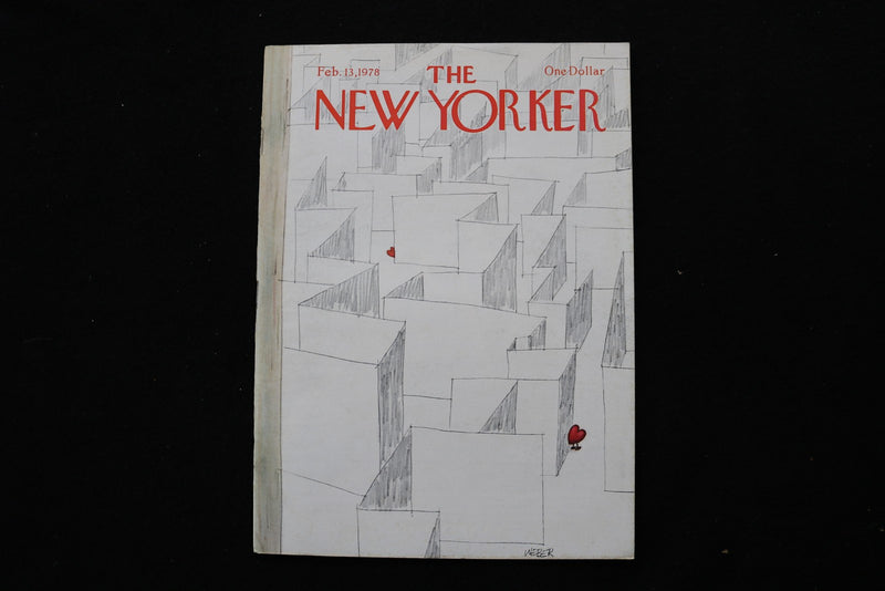 1978 FEBRUARY 13 NEW YORKER MAGAZINE - GREAT ILLUSTRATED COVER - NY 2997