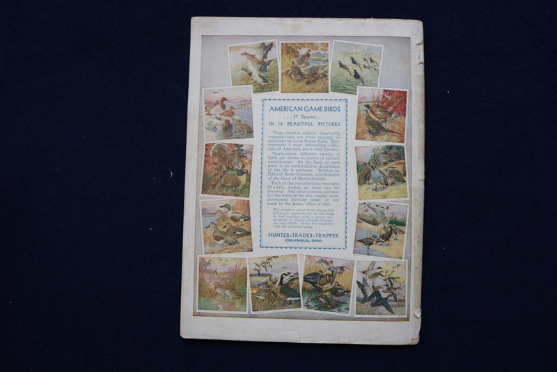 1936 MARCH HUNTER TRADER TRAPPER MAGAZINE - ILLUSTRATED FISHERMAN COVER- E 12099