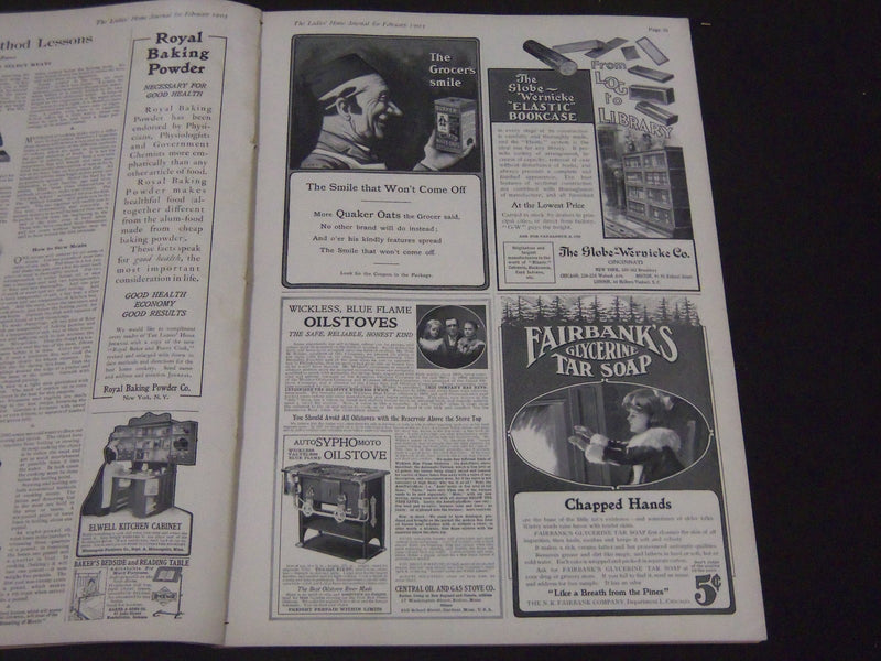 1903 FEB LADIES' HOME JOURNAL MAGAZINE - MAXFIELD PARRISH INTERIOR - ST 4468