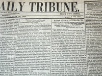 1849 JULY NEW YORK DAILY TRIBUNE NEWSPAPER LOT OF 22 ISSUES - NP 5839C