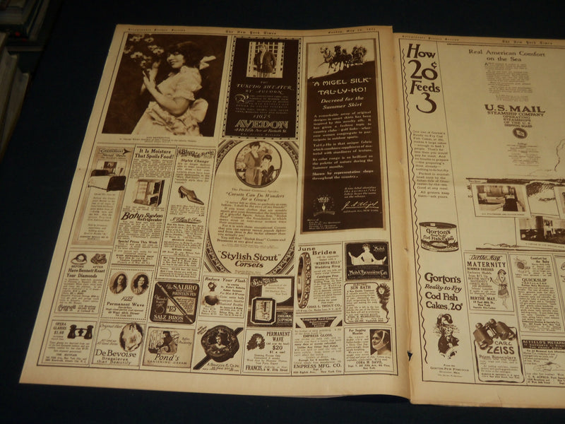 1921 MAY 29 NEW YORK TIMES PICTURE SECTION NO. 4 & 5 - WALL STREET - NT 8934