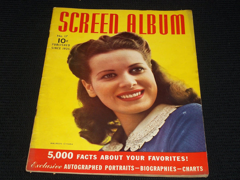 1941 OCTOBER SCREEN ALBUM MAGAZINE - MAUREEN O'HARA FRONT COVER - E 3467