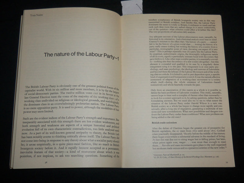 1964 SEPTEMBER/OCTOBER NEW LEFT REVIEW MAGAZINE - RICHARD TITMUSS - J 6800