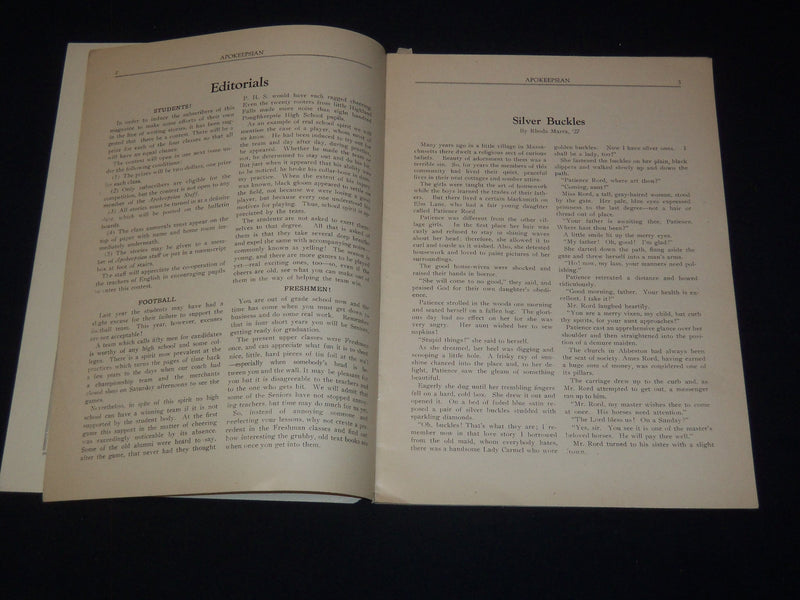 1924-1928 APOKEEPSIAN POUGHKEEPSIE HIGH SCHOOL MAGAZINES LOT OF 11 - O 1789
