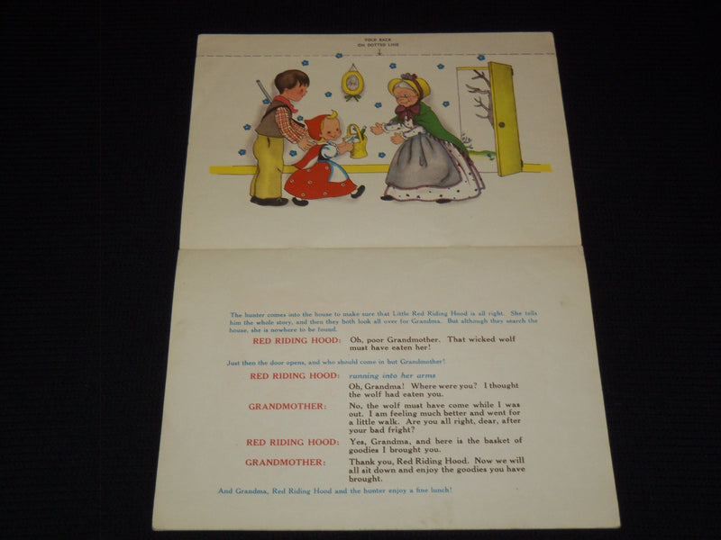 1944 RED RIDING HOOD BOOK PRODUCED BY CHARLOTTE STEINER - NICE ILLUS. - J 7468