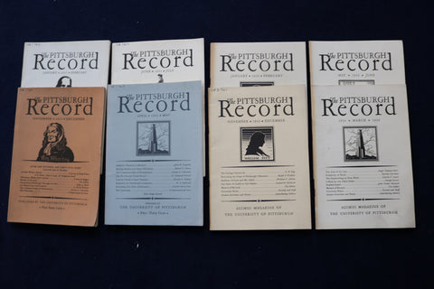 1932-1934 THE PITTSBURGH RECORD - UNIVERSITY OF PITTSBURGH - LOT OF 8 - O 3462