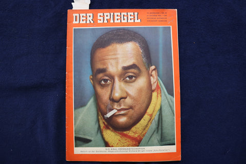 1956 OCTOBER DER SPIEGEL MAGAZINE - RICHARD WRIGHT COVER - GERMAN TEXT - E 11377