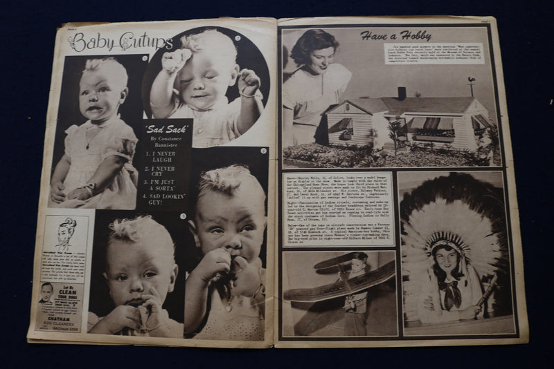 1948 JUNE 5 CHICAGO DAILY NEWS MAGAZINE - JEANNE CRAIN COVER - E 23009