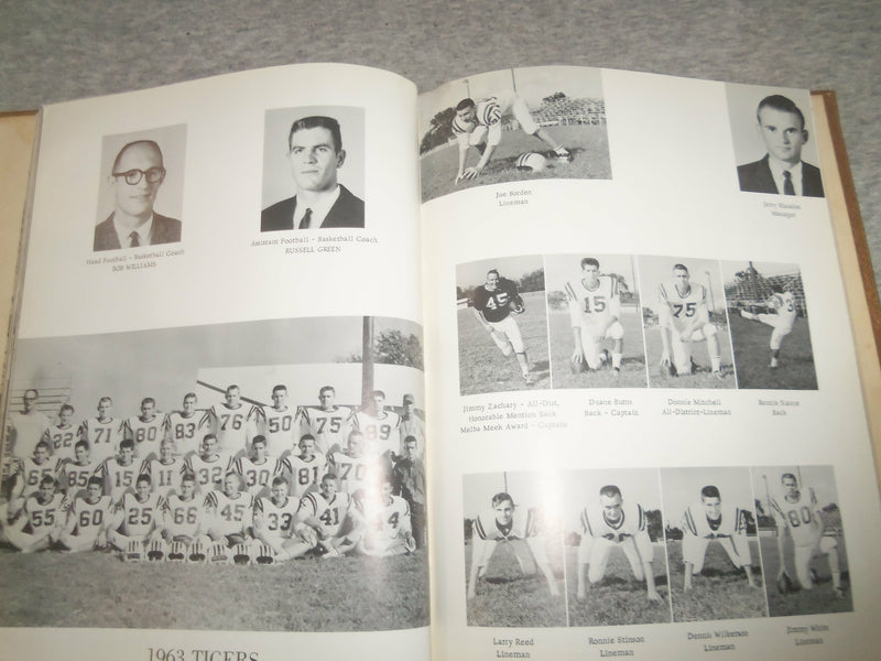 1963 THE TIGER MT. VERNON HIGH SCHOOL YEARBOOK - MT. VERNON, TEXAS - YB 2460