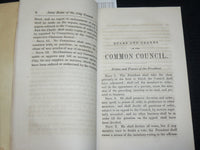 1849 CITY OF BOSTON MUNICIPAL REGISTER SOFTCOVER BOOK - RULES AND ORDERS- J 7082