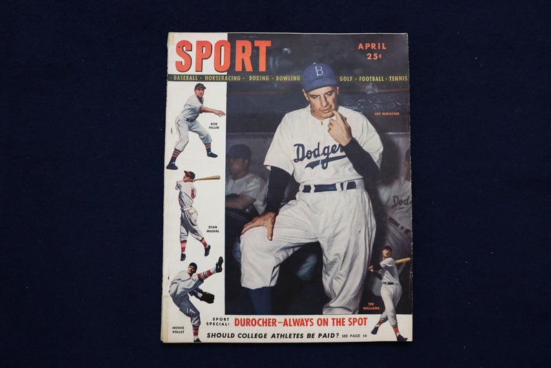 1947 APRIL SPORT MAGAZINE - LEO DUROCHER COVER - E 11806