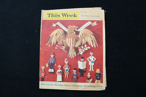 1959 APRIL 12 THIS WEEK MAGAZINE - WAKE UP AND READ COVER - E 26325