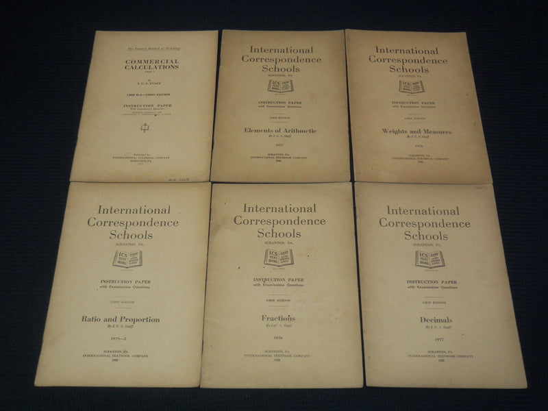 1920-1924 INTERNATIONAL CORRESPONDENCE SCHOOLS INSTRUCTIONS LOT OF 18 - O 2825B