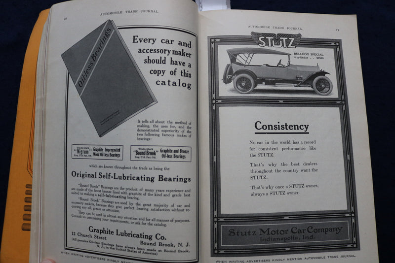 1915 AUGUST AUTOMOBILE TRADE JOURNAL - 1916 IMPROVEMENT NUMBER - K 752