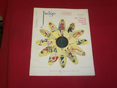 1918 JULY 20 JUDGE MAGAZINE - SHE LOVES ME; SHE LOVES ME NOT - B 6073