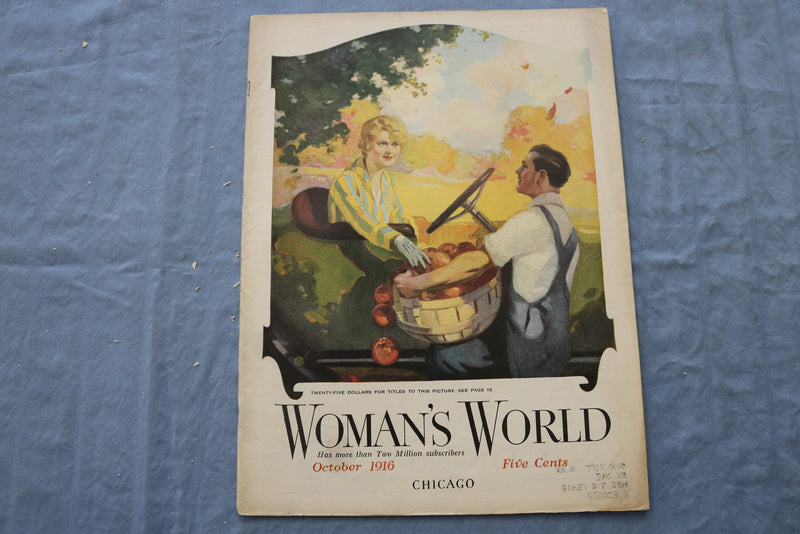 1916 OCTOBER WOMAN'S WORLD MAGAZINE - ILLUSTRATIONS/STORIES/ADS - SP 4783N