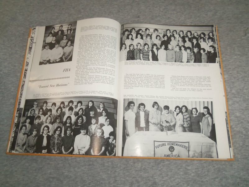 1968 ATODNEM MENDOTA HIGH SCHOOL YEARBOOK - MENDOTA, ILLINOIS - YB 2482