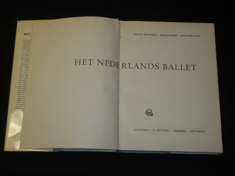 1958 HET NEDERLANDS BALLET HARDCOVER BOOK BY JOOP SCHULTINK - KD 5841