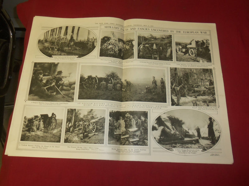 1915 MAY 6 NY TIMES PICTORIAL WAR EXTRA SECTION-FRENCH COLONIAL INFANTRY-NP 3955