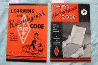 1951-1963 LEARNING THE RADIOTELEGRAPH CODE - LOT OF 2 - SOFTCOVER BOOKS - K 3264