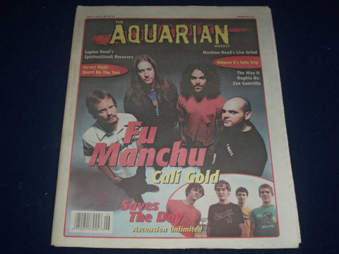 2002 FEBRUARY 6-13 AQUARIAN WEEKLY NEWSPAPER - FU MANCHU COVER - J 1109