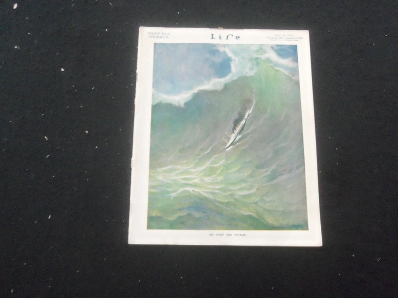 1914 SEPTEMBER 10 LIFE MAGAZINE - DEEP SEA NUMBER - MY FIRST SEA VOYAGE - L 759X