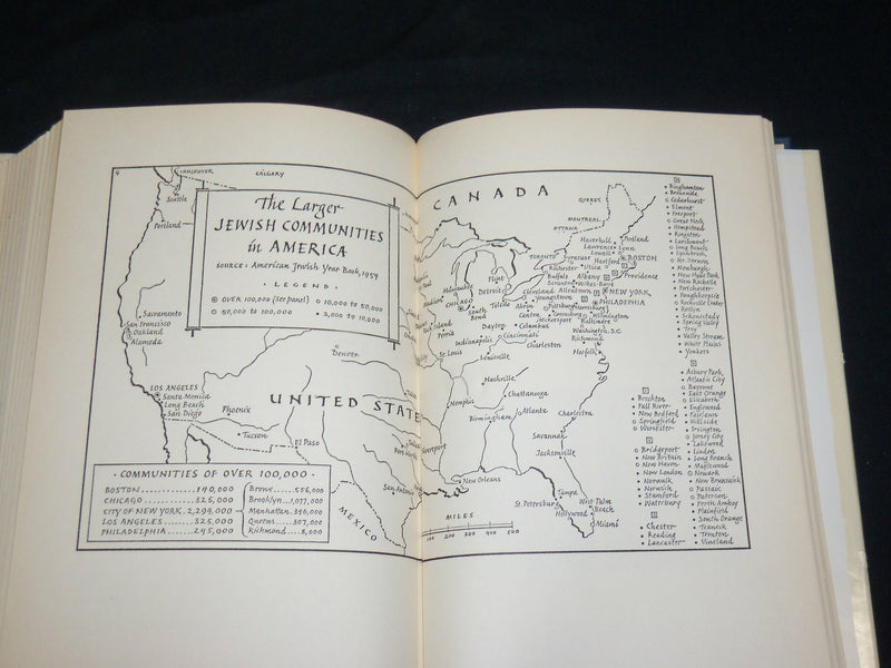 1954 THE JEWS IN AMERICA A HISTORY HARDCOVER BOOK BY RUFUS LEARSI - KD 2762U
