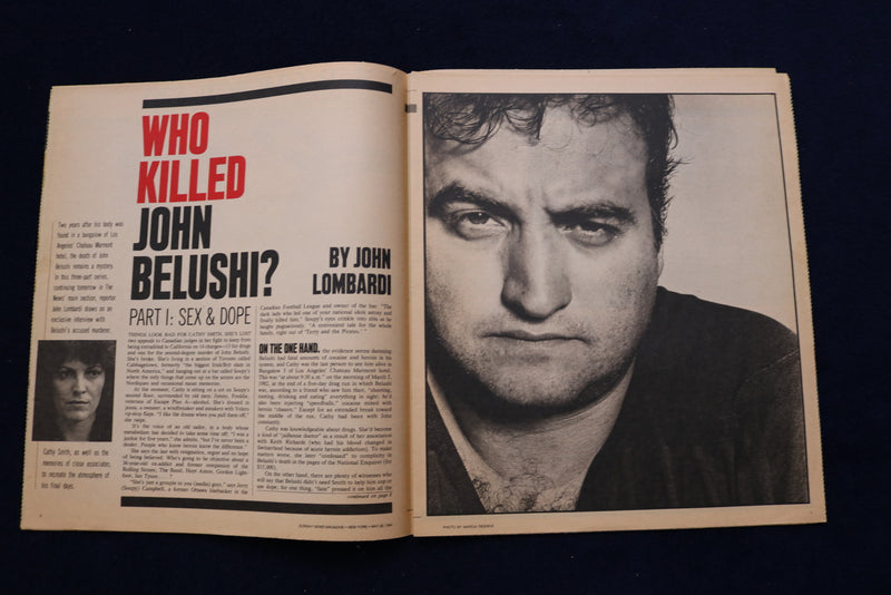 1984 MAY 20 N.Y. SUNDAY NEWS MAGAZINE - JOHN BELUSHI COVER AND ARTCLE - E 23335