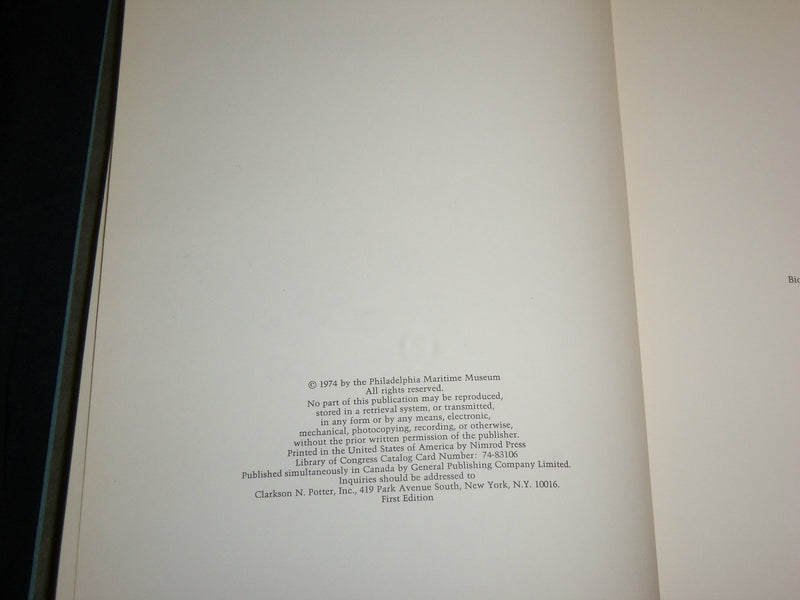 1974 AMERICAN NAVAL BROADSIDES HARDCOVER BOOK - FIRST EDITION - I 2015