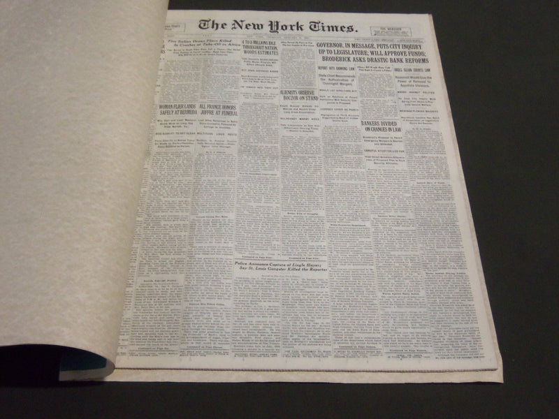 1931 JAN 8 NEW YORK TIMES - FIVE ITALIAN OCEAN FLIERS KILLED AFRICA - NT 7052
