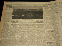 1938 SEPT 25 NEW BEDFORD STANDARD TIMES NEWSPAPER - TRAFFIC TO STORM - NT 8913