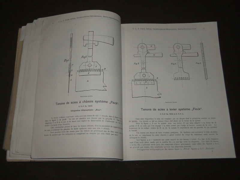 1890'S C. L. P. FLECK SOHNE MACHINES FRENCH CATALOGUE - FR 735