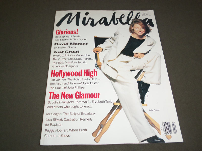 1991 FEBRUARY MIRABELLA MAGAZINE - JODIE FOSTER - SP 5430