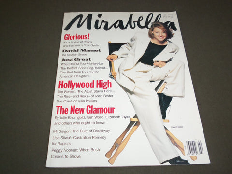 1991 FEBRUARY MIRABELLA MAGAZINE - JODIE FOSTER - SP 5430