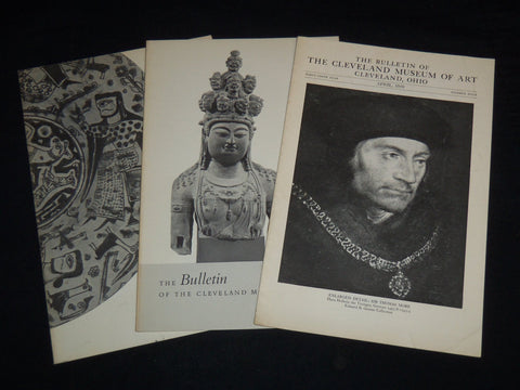 1959-1960 CLEVELAND ART MUSEUM BULLETIN LOT OF 3 ISSUES - J 9073