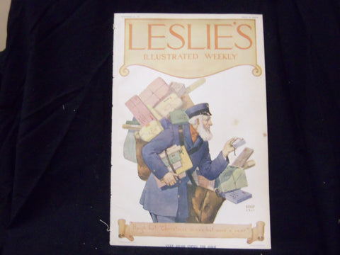 1911 DEC 21 LESLIE'S WEEKLY MAGAZINE - CHRISTMAS COMES BUT ONCE A YEAR - ST 1195