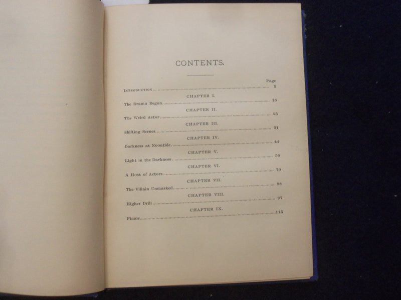 1890 WHERE DARK SHADOWS PLAY HARDCOVER BOOK BY HARVEY A. FULLER - KD 8478