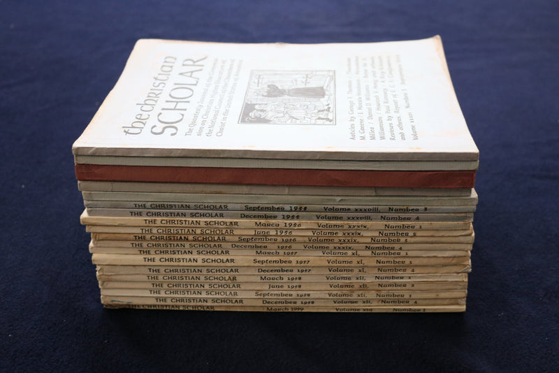 1953-1959 THE CHRISTIAN SCHOLAR QUARTERLY JOURNAL - LOT OF 19 - O 3613