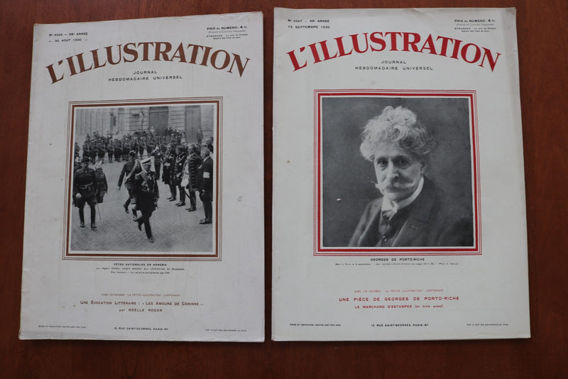 1927-1931 L'ILUSTRATION FRENCH MAGAZINE LOT OF 35 ISSUES - O 3508