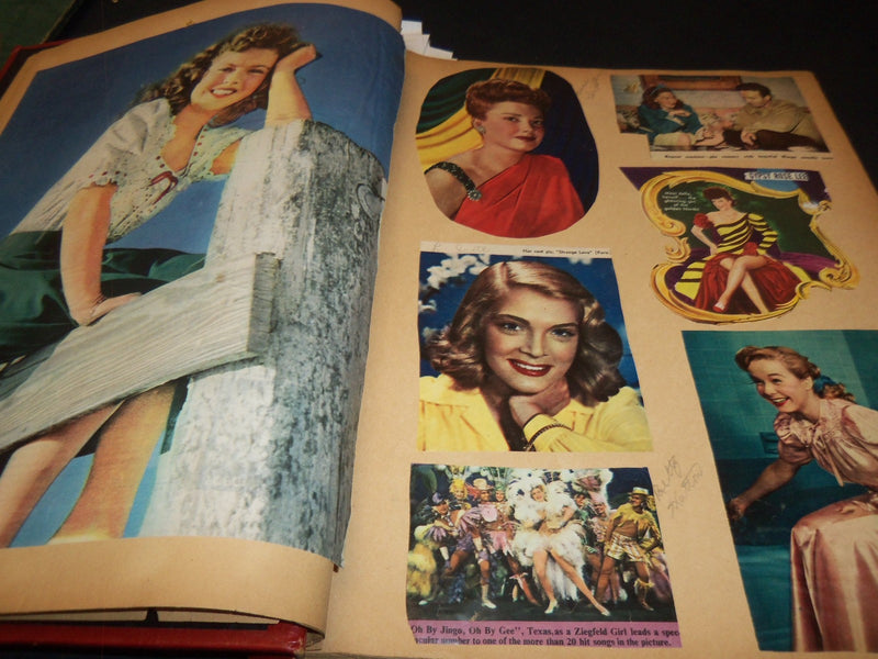 HOLLYWOOD MOVIE STARS SCRAPBOOK - LADD - WILDE - GREAT PHOTOS - 26A