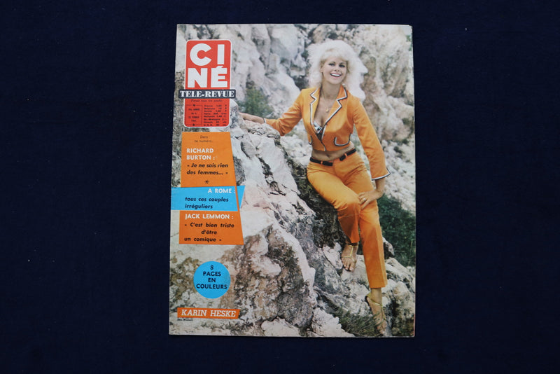 1965 FEB 25 CINE TELE-REVUE MAGAZINE - KARIN HESKE-JACK LEMMON COVER - E 22056