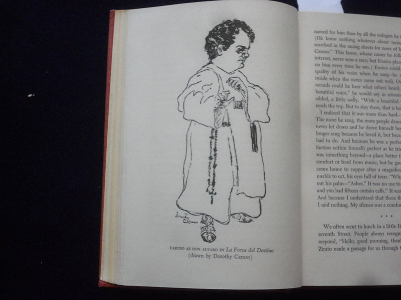 1945 ENRICO CARUSO HIS LIFE AND DEATH HARDCOVER BOOK BY DOROTHY CARUSO - KD 8645