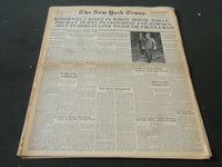 1945 APRIL 14 NEW YORK TIMES - ROOSEVELT RITES IN WHITE HOUSE TODAY - NT 5999